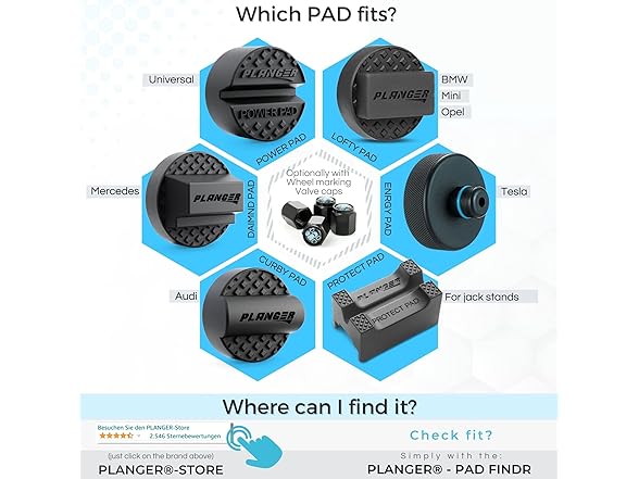 PLANGERA Tesla Jack Adapter - Model 3, S, Y, X 4pk