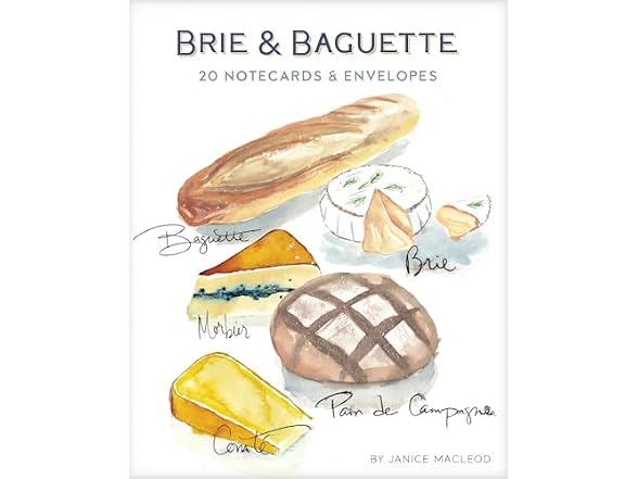 Chronicle Books Brie & Baguette Notes: 20 Notecards