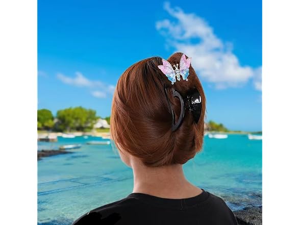 2PCS Giguer Dancing Butterfly Hair Pins