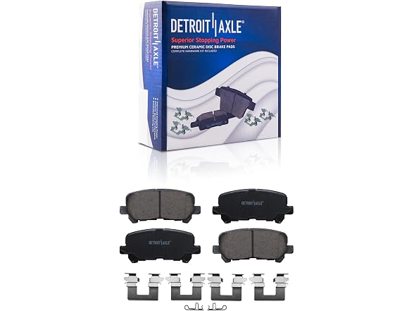 Detroit Axle Rear Brake Kit for 2011-2017 Honda, Acura
