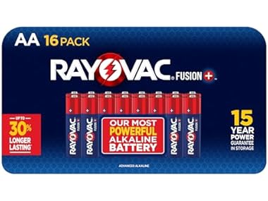 $6.99, Was $15.98, 56% Off! (16 PACK) Rayovac AA Fusion Premium Alkaline Batteries dealfomo