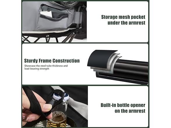 SUNNYFEEL Heated Double Camping Chair
