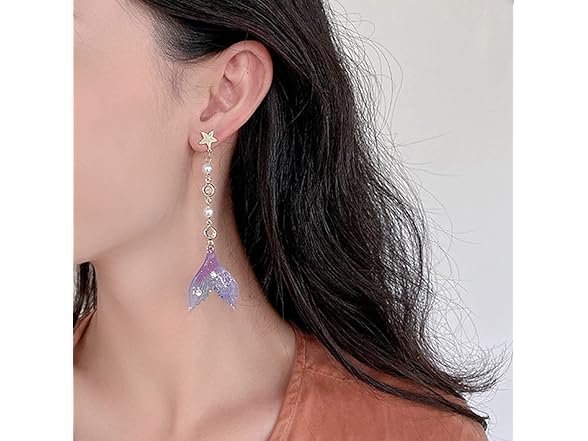 Colorful Fishtail Earrings for Women