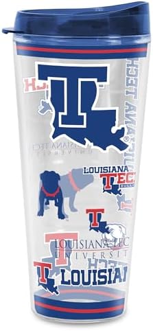 Rico Industries NCAA Louisiana Tech Bulldogs Double Wall 20oz Tritan Tumbler