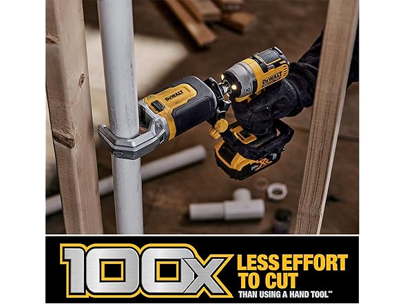 DEWALT DWAPVCIR Impact Cutter with Brace Bracket