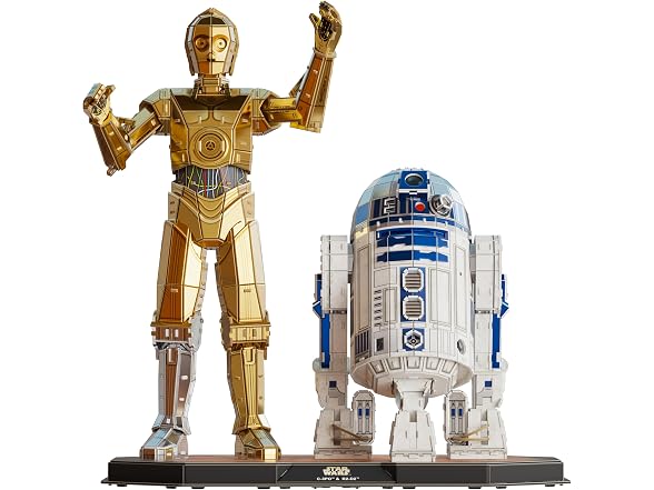 4D Build, Star Wars C-3PO & R2-D2 3D Model Kit