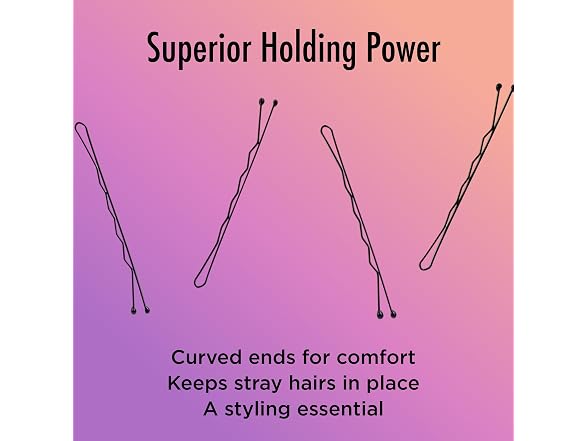 Goody SlideProof Bobby Pins Brown 48ct