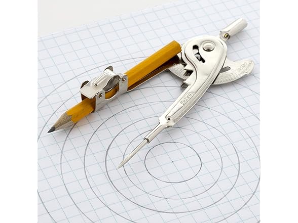 BAZIC Geometry Math Compass Set w/Scale