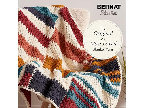 Bernat Blanket Super Bulky Acrylic Yarn - 2