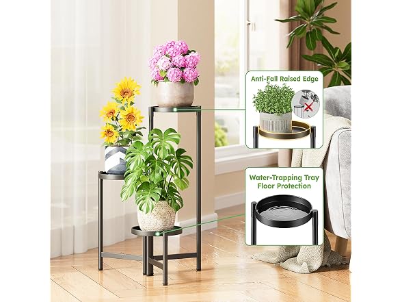 NQW 3 Tier Large Plant Stand Indoor