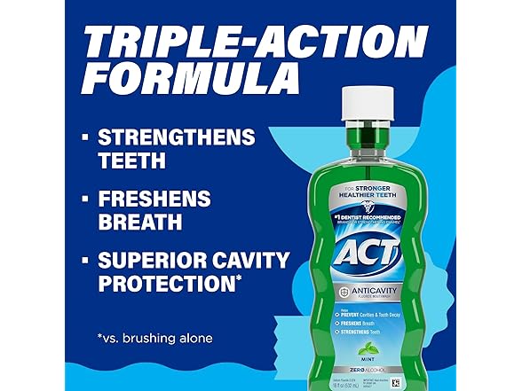 ACT Act Anticavity Mint Rinse