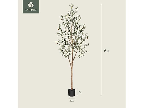 OAKRED 6FT Artificial Olive Tree