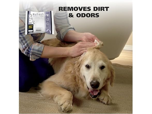Wahl Refresh Massive Dog Wipes, Lavender Chamomile