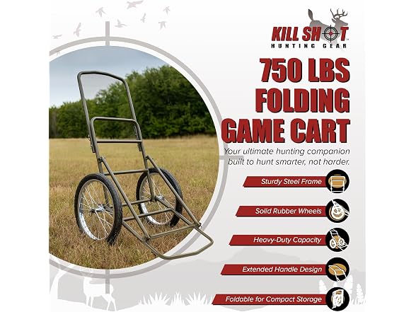 Kill Shot Deer Hunting Game Cart 750 lb Capacity