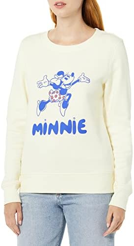 Amazon Essentials Disney | Marvel | Star Wars | Princess Women's Fleece Crew Sweatshirts, Minnie Joy, XX-Large