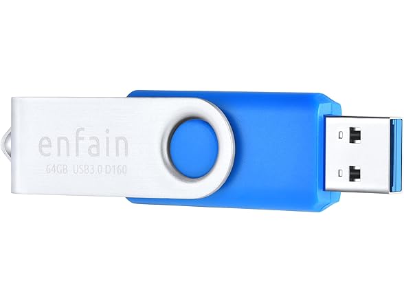 Enfain 64GB USB 3.0 Drives, 5-Pack