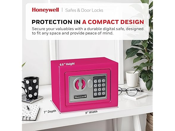 Honeywell Bolt Down Small Safe Box with Digital Lock