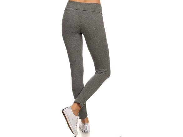 Mopas Women (S) Yoga Fold Over Solid Leggings