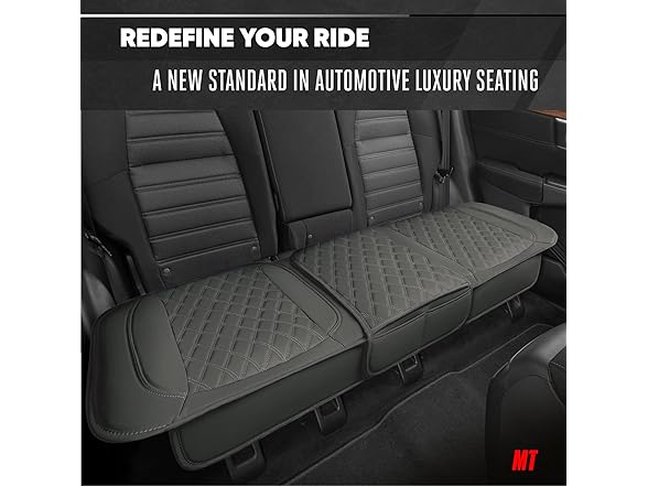 Rear Seat Cushion Gray Diamond Stitch