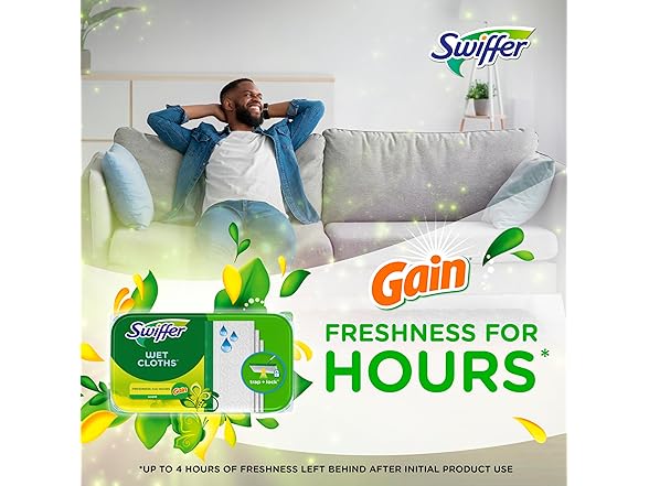 Swiffer Swiffer Sweep + Mop, Wet Pads Refill, Fl