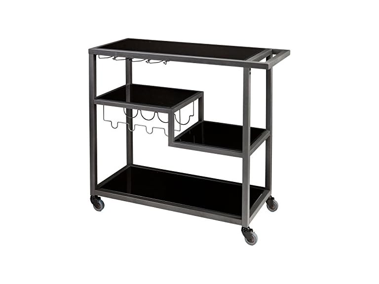 SEI Holly & Martin Zephs Bar Cart, Grey