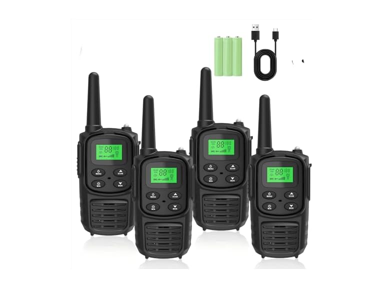Fvamom  4 Pack Rechargeable Walkie Talkies,Fvam  