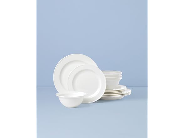 Lenox Dinnerware Set, Studio 1414 Rimmed 12-Piece Set