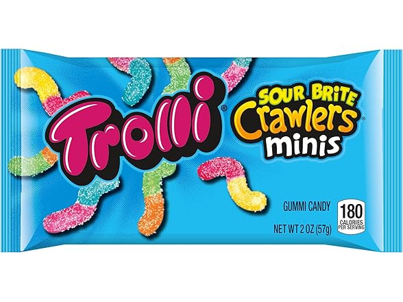 1CT Trolli Sour Brite Crawlers Minis, Assorted Flavors