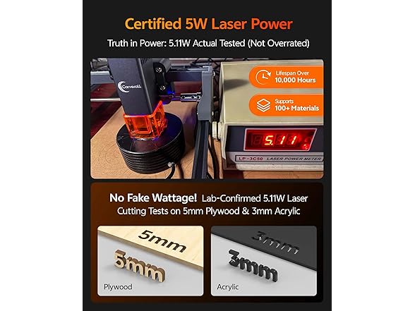 Carverall BC1372026054342 K15 Pro 5W laser engraver