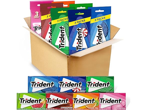 Trident Trident Assorted Gum, 14pc, 21pk