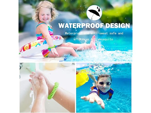 20 Pack Mosquito Bracelets with 4 Patches