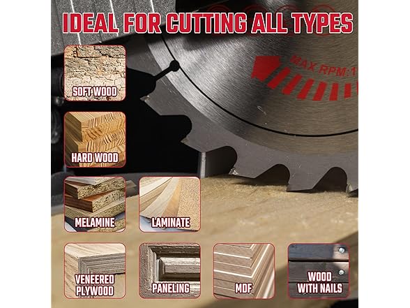 3 Pack Circular Saw Blade 7-1/4"