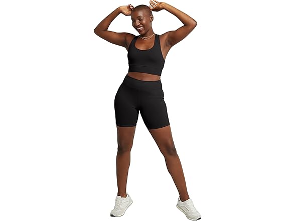 Hanes Womens Stretch Jersey Bike Short