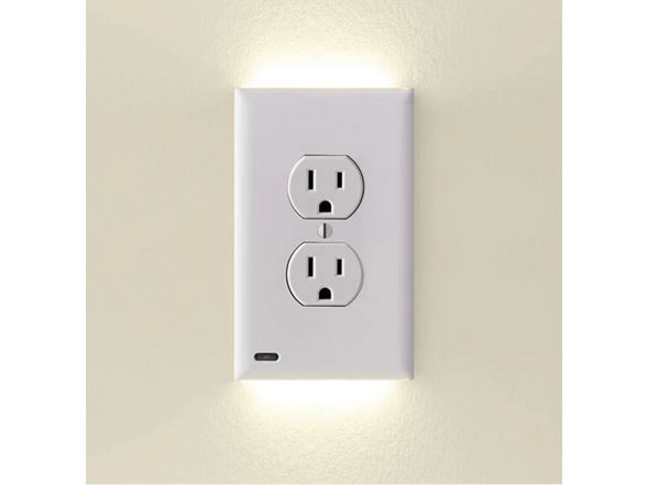 Hakol 5-Pack Outlet Cover with Built-In LED