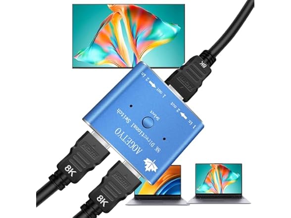 1 in 2 Out Bi-Directional HDMI Switcher