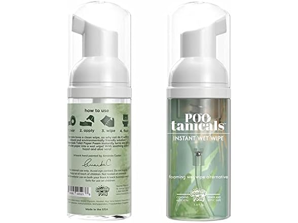 Squatty Potty Foam Wet Wipe 2 oz