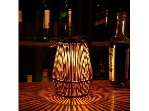 KagoLing Rattan Solar Lanterns 2Pk