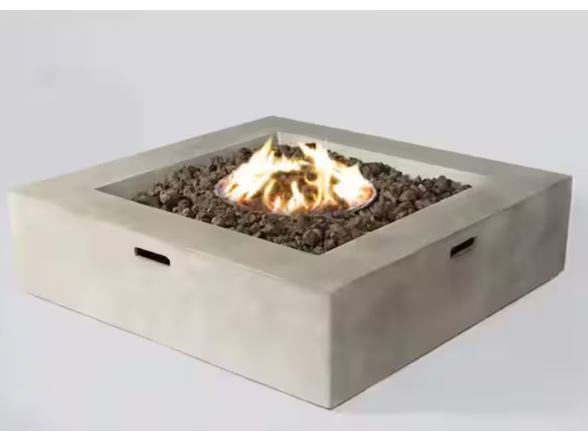 Mondawe B120P203709 Square Propane Fire Pit Table
