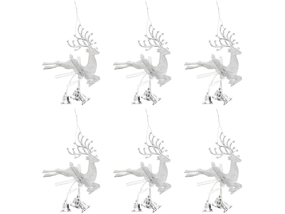 STOBOK Christmas Tree Bell Ornaments Xmas Reindeer