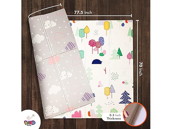 Extra Large Foldable Baby Play Mat