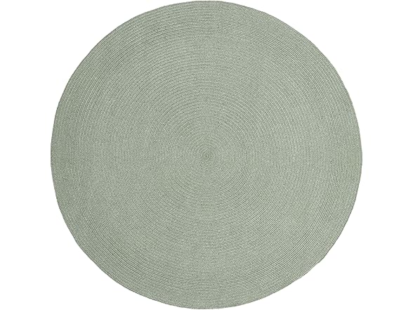 Superior Reversible Braided Area Rug, 6' rd, Fog Green