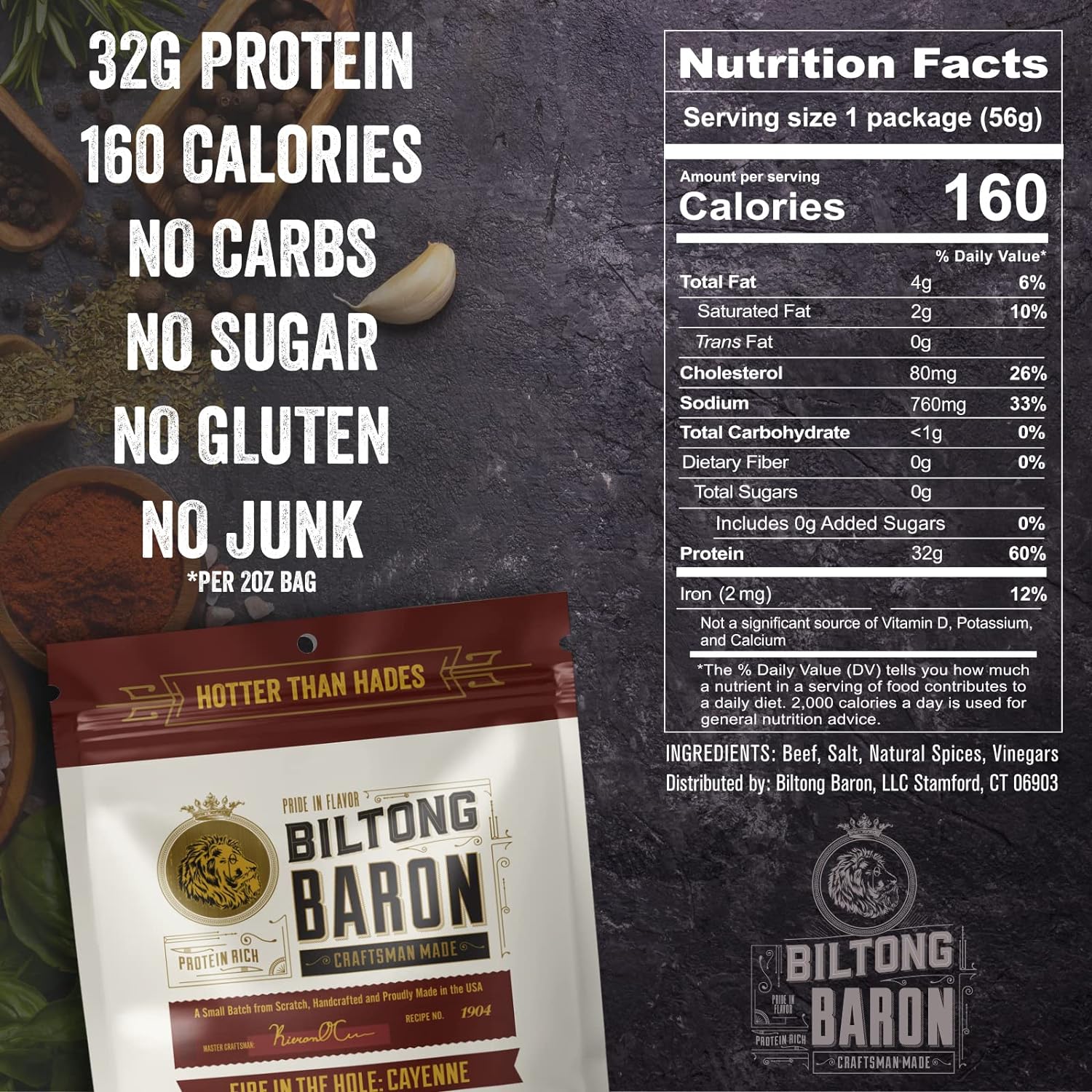 (7 Pack) Fire In The Hole, Air Dried Beef - Gallery 6