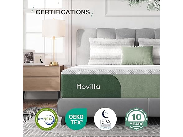 Novilla Queen 12 Inch Queen Memory Foam Mattress