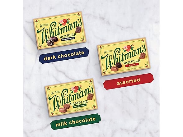 Whitmans Sampler Dark Choc Gift Box 10oz