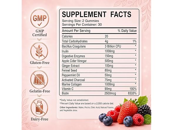 fiocko Probiotics for Women Gummies