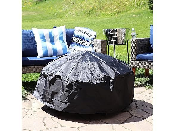 Sunnydaze Round Outdoor Fire Pit Cover 48-Inch