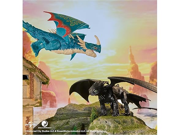 Battle Dragons, Fire Blast Deadly Nadder, 10” Action Figure