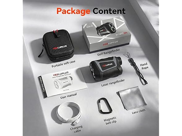 Grey/Black 660 Yards Golf Range Finder