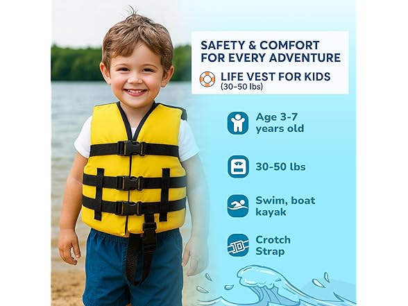 MW Watersports USCG Approved Kids Life Jacket - Gallery 2