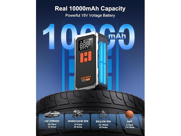 AsperX 160PSI Tire Inflator